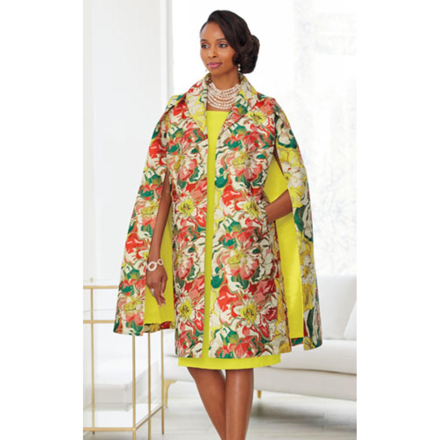 Floral cape jacket on sale