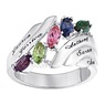 Marquis Magic Family Name and Birthstone Ring, , large