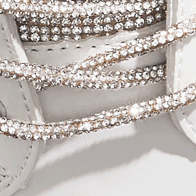 Azalea Wang Rhinestone-Shoelace Janan Sneaker with Rhinestone Tongue for Women, , large