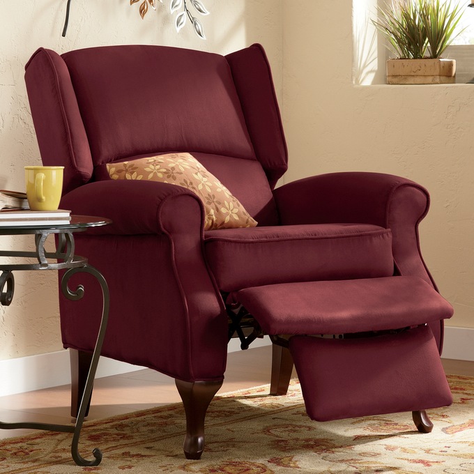 Microfiber wingback chair cheap