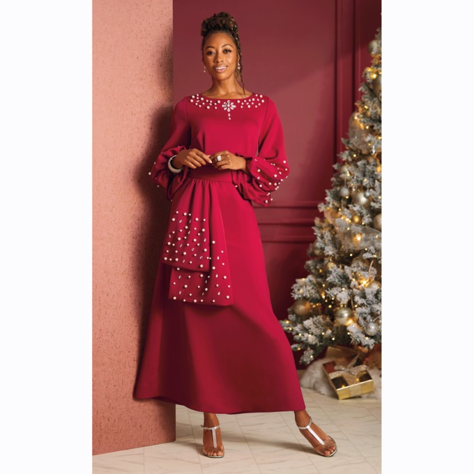 Seianne Embellished Gown, , large