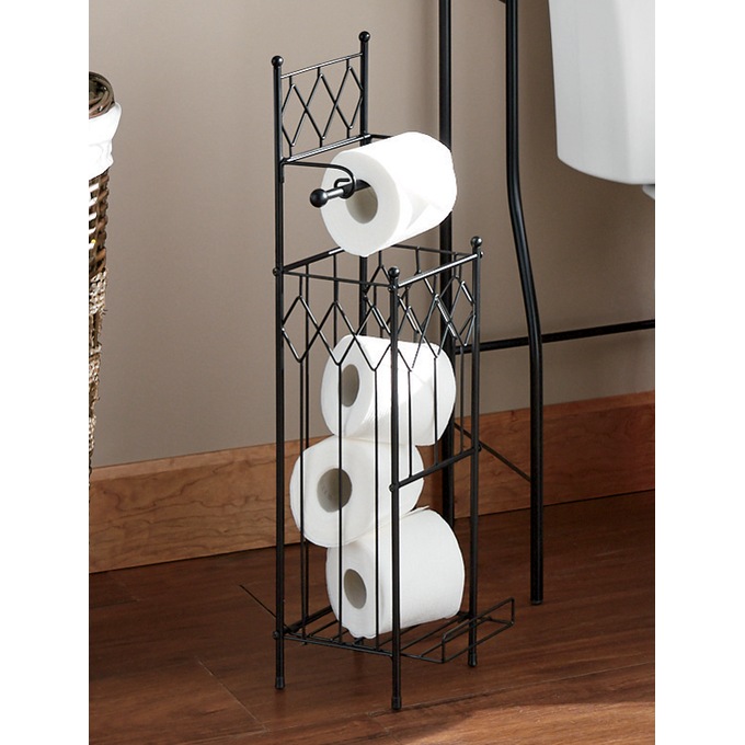 Black Diamond Toilet Paper Holder, , large