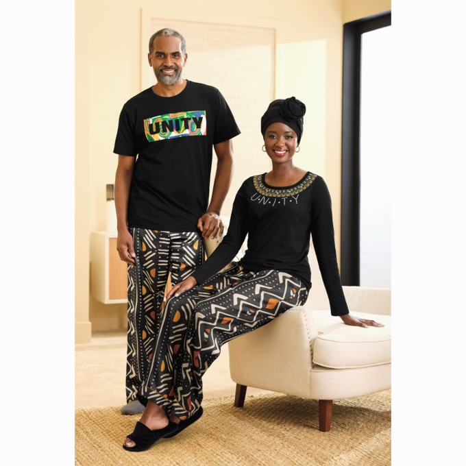 Patterned Unisex Pant, , large