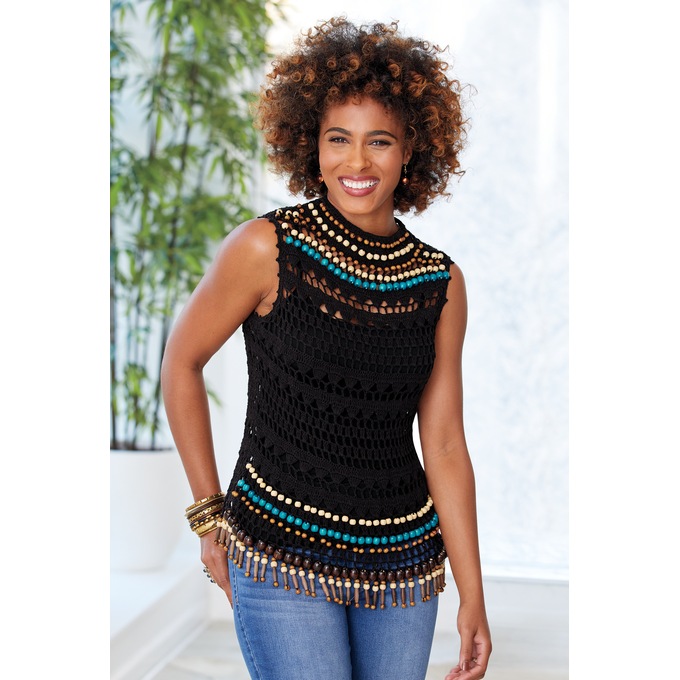 Babs Beaded Top Ashro