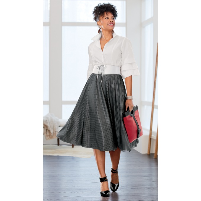Jada Cutout Full Skirt, , large