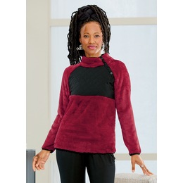 Diamond Fleece Pullover, , large