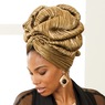 Gold-Pleated Turban, , large