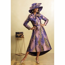 Derrie Bow Maxi Dress &amp; Valaya Hat, , large