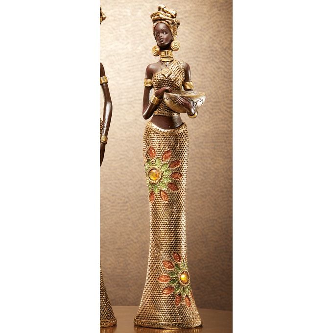 Bootaa African Standing Lady Figurine, , large