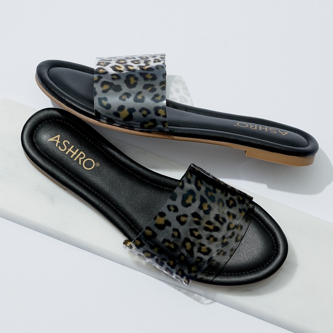 Leopard-Print Slide, , large