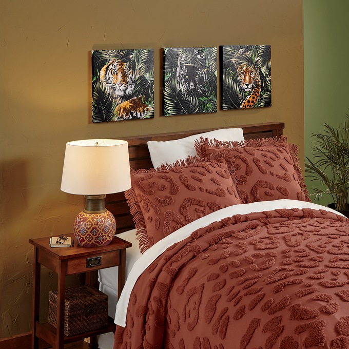 Floral Tile Table Lamp, , large