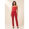 3-Piece Laced-Up Pant Outfit with Jacket and Satin Cami, , large