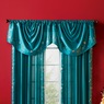 Embroidered Taffeta Draped Ascot, , large