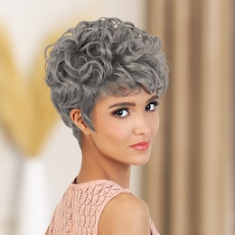 Motown Tress Trini Wig, Gray White, large