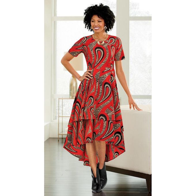 Ziva High-Low Dress, , large