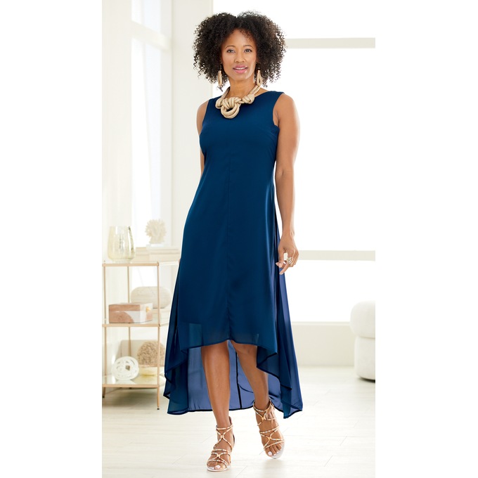 Lena Hi-Low Maxi Dress, , large