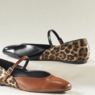 Classique Patent and Leopard Skimmer with Memory Foam Footbed, , large