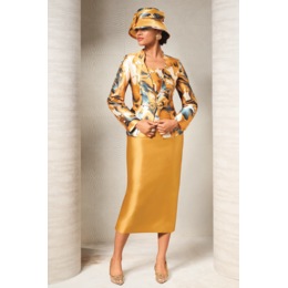 Zelle 3-Piece Skirt Suit Set and Hat, , large