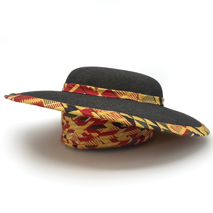 Tezlyn Denim Hat, Black Denim Wash, large