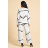 Rhena Reversible Double Sweater-Knit Pant Outfit with Boatneck Top, , large