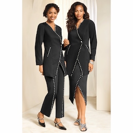 Pirita 3-Piece Pearl-Trim Wardrober, , large