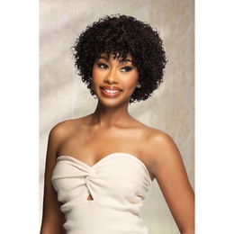 Vivica Fox Dara Human-Hair Wig, Off Black, large