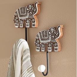 Set of 2 Elephant Hooks, , large
