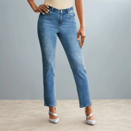 Amaris Rhinestone Jean, , large