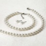 Faux Pearl Necklace, Bracelet and Earrings, , large