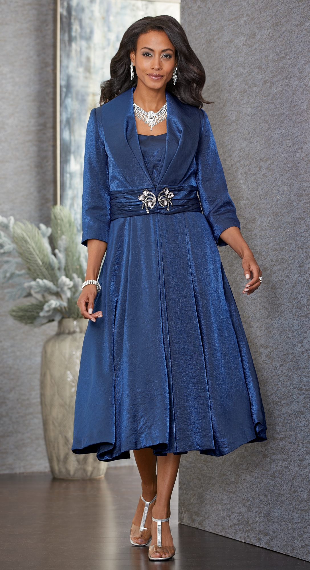 Occasion dress with jacket clearance