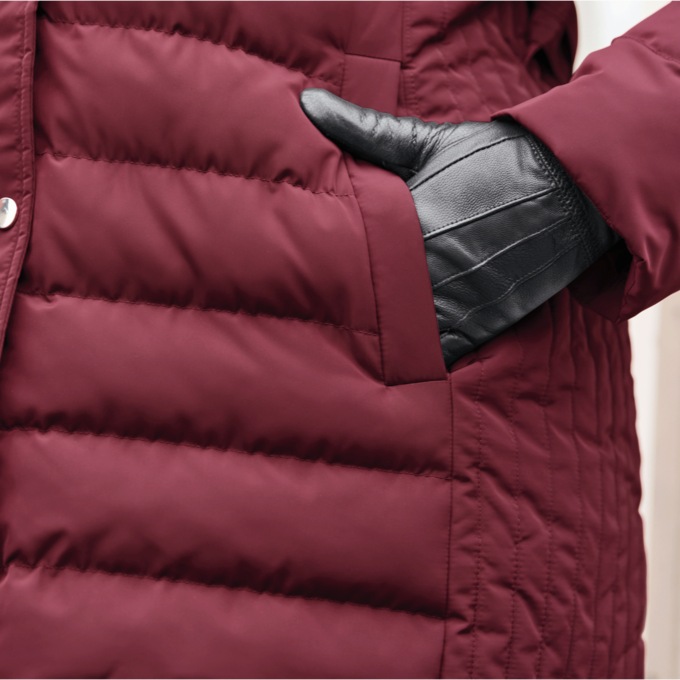 Insulated Puffer Parka with Belt, , large