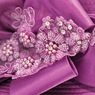 Giselle Hat with Pearls, Rhinestones and Sequins, Regal Purple, large