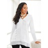 Libbie Satin Pleated Tunic, , large