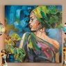 Yshina African Lady Canvas, , large