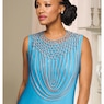 Lattice Bib Chain Necklace & Earring Set, , large