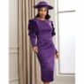 Teyonah Rose-Sleeve Sheath Dress, Purple, large
