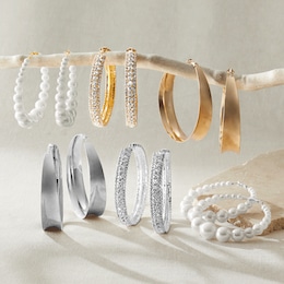 3-Pair Hoop Set , , large
