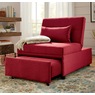 Cali Convertible Chair, Red, large