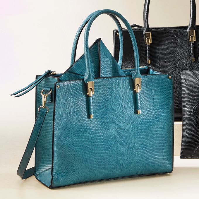 Cassidy 2-Piece Handbag Set, Teal, large