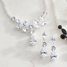 Crystal Necklace & Earring Set, Clear, large