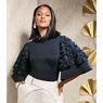 Reagan Rose Knit Top, , large