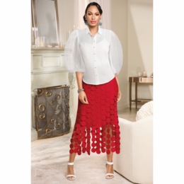 Vivica Woven Top &amp; Carson Circle Skirt, , large