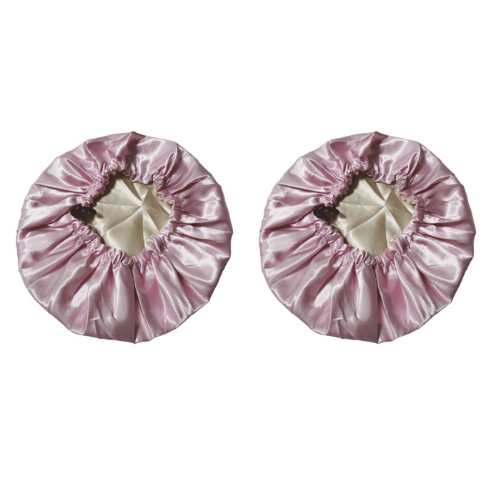 2-Pack Satin Sleep Caps, , large