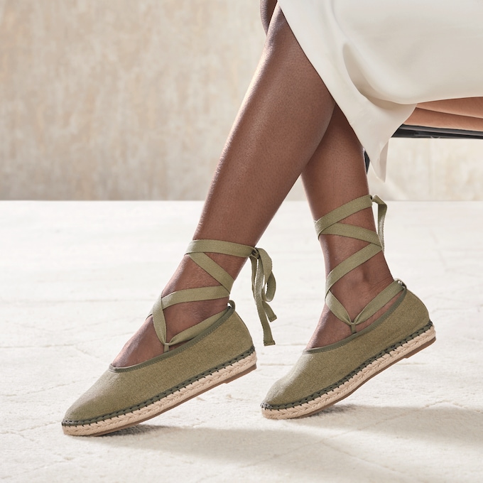 Ankle Wrap Espadrille, , large