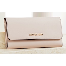 Michael Kors Jet Set Trifold Wallet, Pink, large