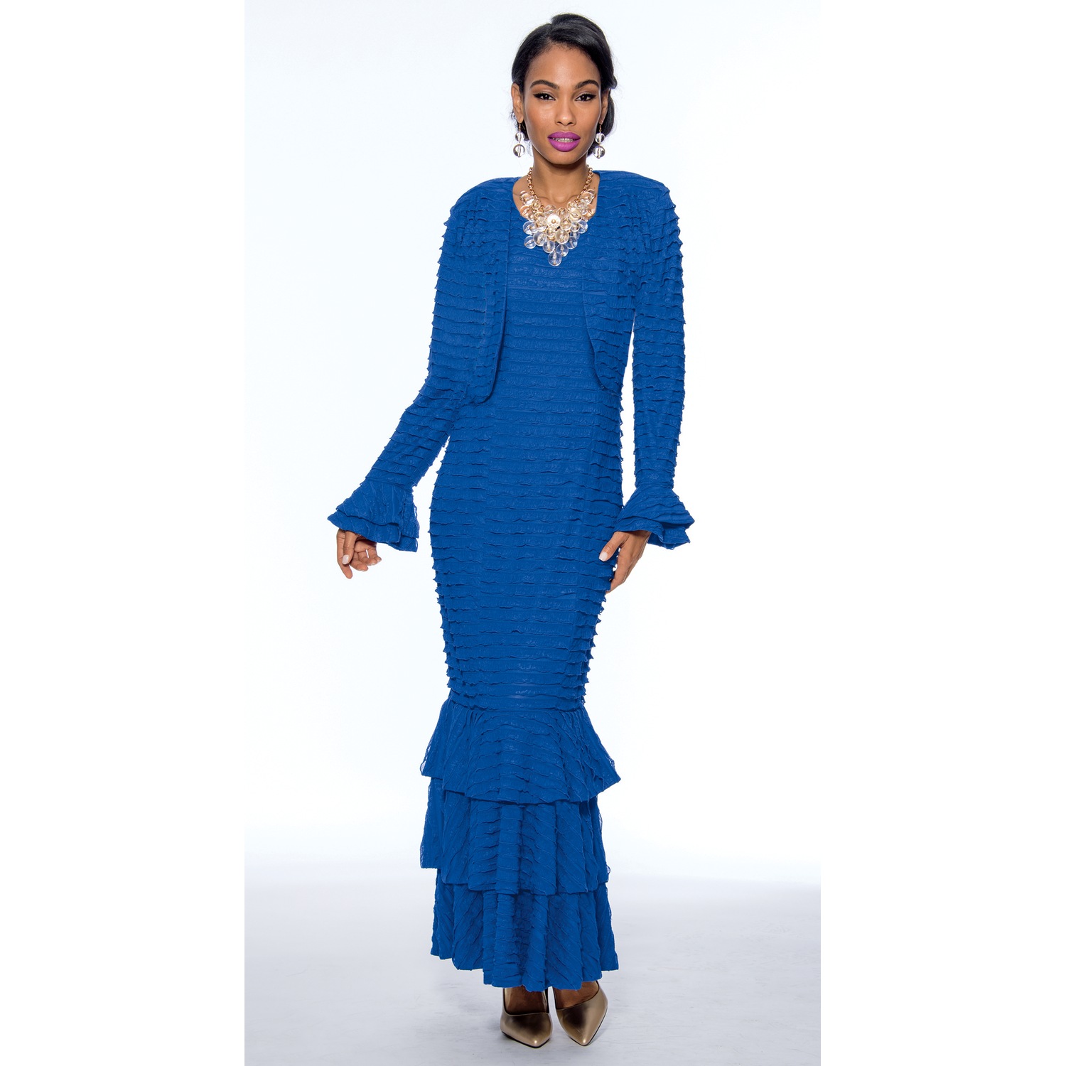 Karlee Ruffled Jacket Dress