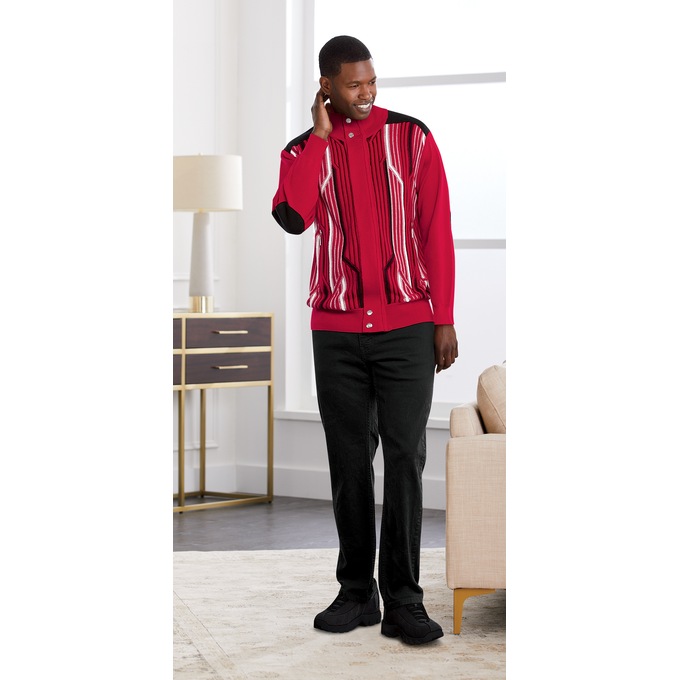 Stacy Adams Marlon Zip Sweater, , large