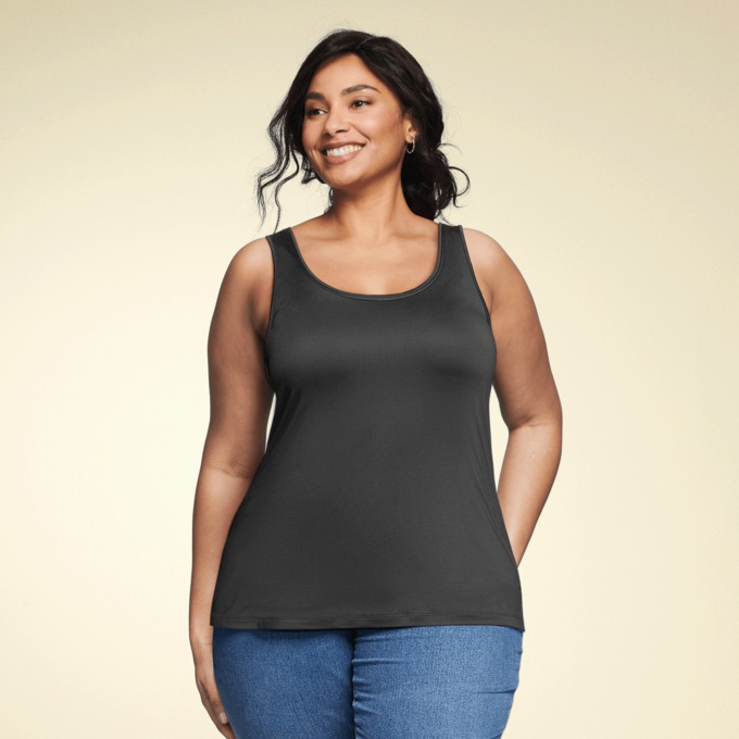 Silky, Stretchy, Essential Layering Tank, , large