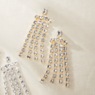 Crystal Fringe Drop Earrings, , large