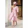Arnette Pleated Sleeve Fit and Flare Dress and Hat, , large